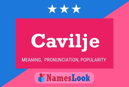 Cavilje Name Poster