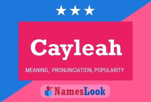 Cayleah Name Poster