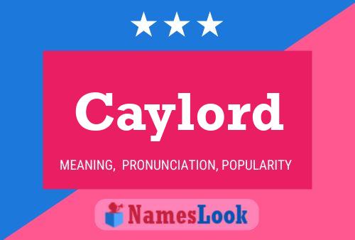 Caylord Name Poster