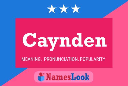 Caynden Name Poster