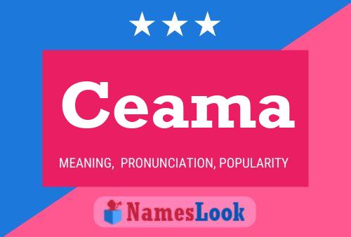 Ceama Name Poster