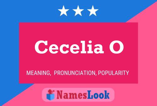 Cecelia O Name Poster