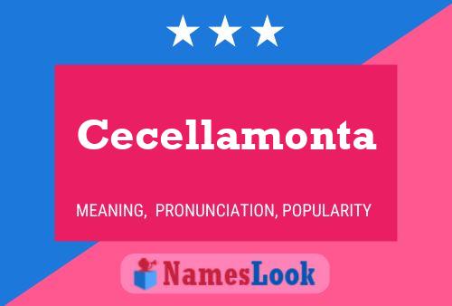 Cecellamonta Name Poster