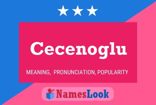 Cecenoglu Name Poster