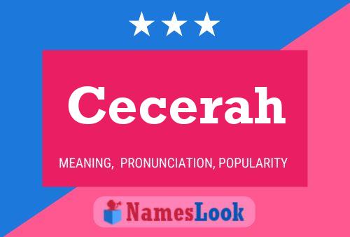 Cecerah Name Poster