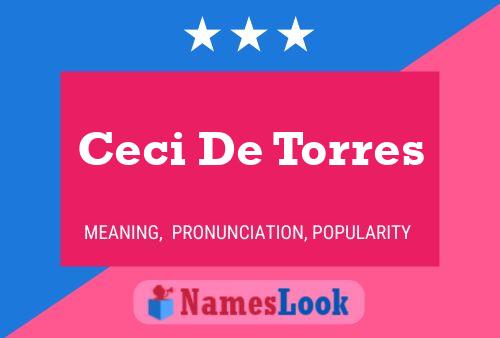 Ceci De Torres Name Poster