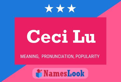 Ceci Lu Name Poster