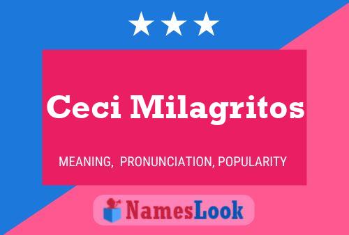 Ceci Milagritos Name Poster