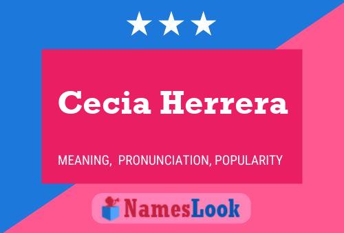 Cecia Herrera Name Poster