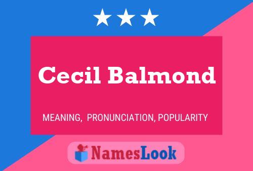 Cecil Balmond Name Poster