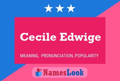 Cecile Edwige Name Poster