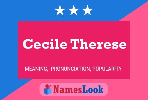 Cecile Therese Name Poster