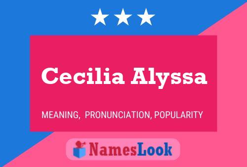 Cecilia Alyssa Name Poster