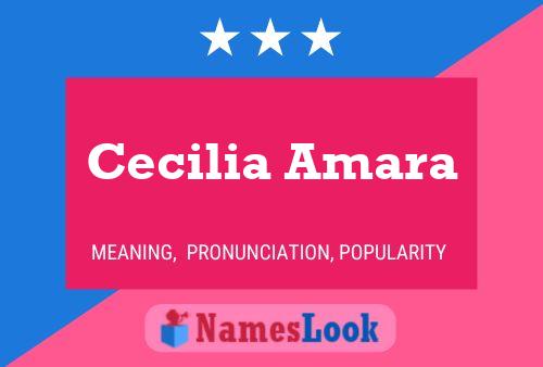 Cecilia Amara Name Poster