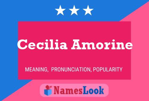 Cecilia Amorine Name Poster