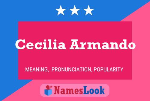 Cecilia Armando Name Poster