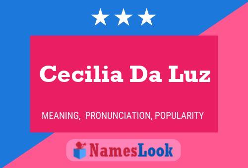 Cecilia Da Luz Name Poster