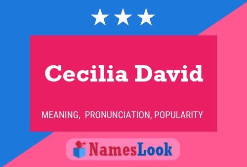 Cecilia David Name Poster