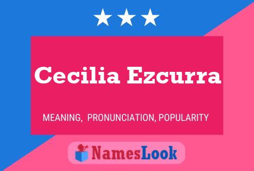 Cecilia Ezcurra Name Poster