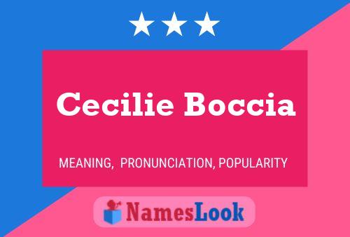 Cecilie Boccia Name Poster