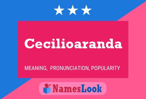 Cecilioaranda Name Poster