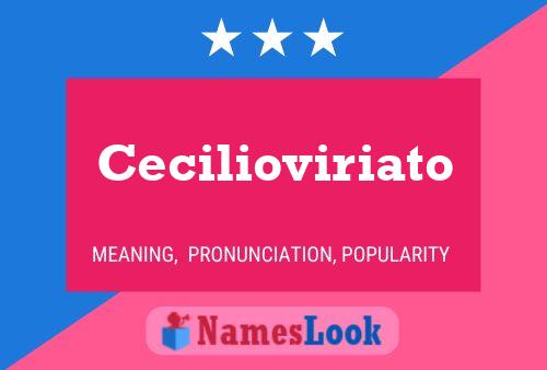 Cecilioviriato Name Poster