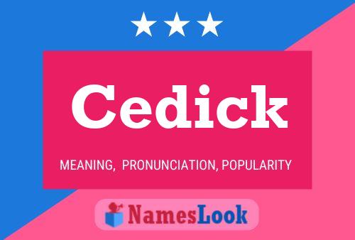 Cedick Name Poster