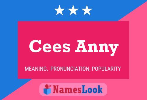 Cees Anny Name Poster