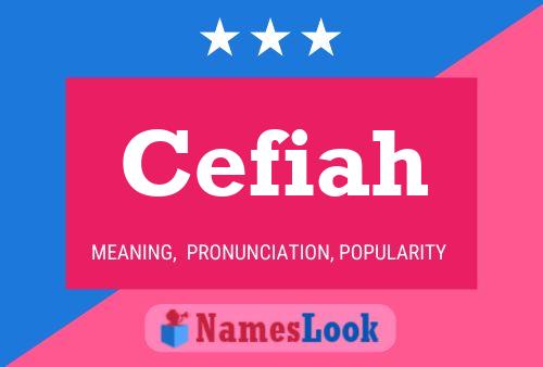 Cefiah Name Poster