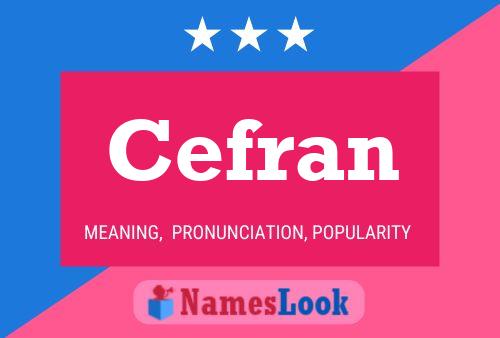 Cefran Name Poster