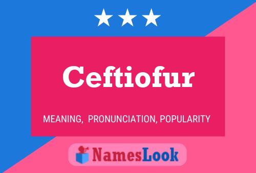 Ceftiofur Name Poster