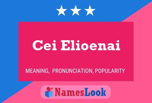 Cei Elioenai Name Poster