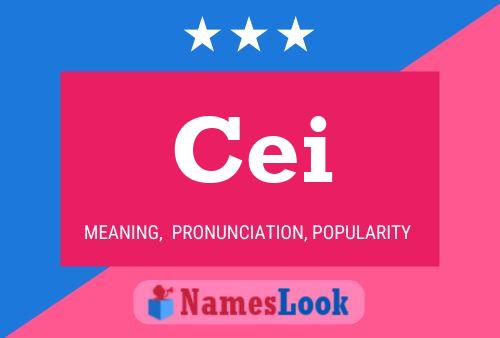 Cei Name Poster