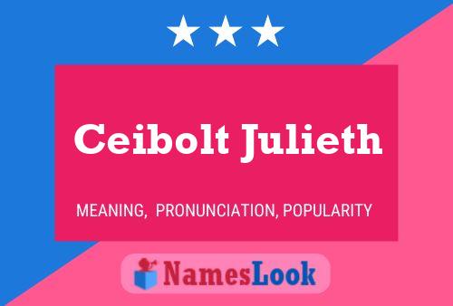 Ceibolt Julieth Name Poster