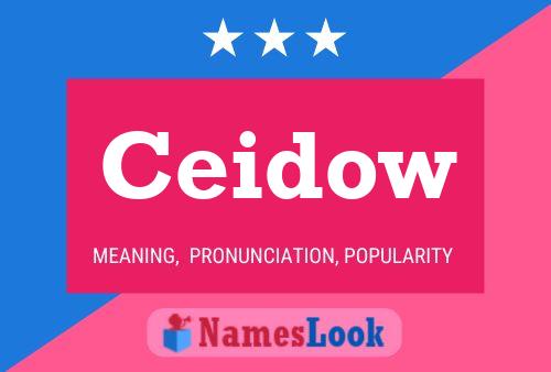 Ceidow Name Poster