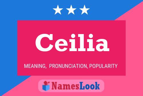 Ceilia Name Poster