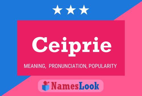 Ceiprie Name Poster