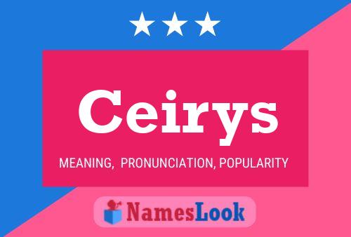 Ceirys Name Poster