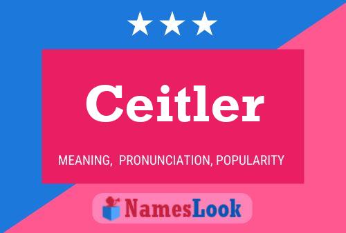 Ceitler Name Poster