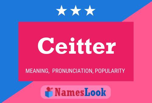 Ceitter Name Poster