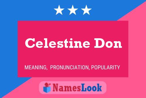 Celestine Don Name Poster