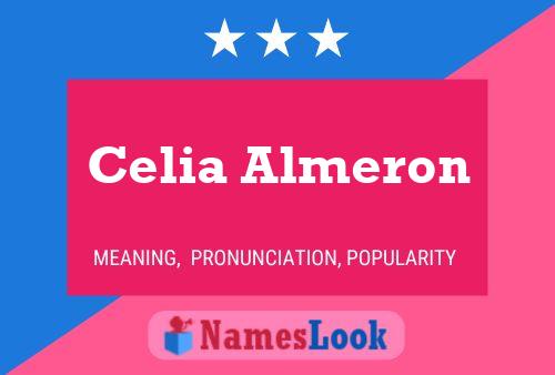 Celia Almeron Name Poster