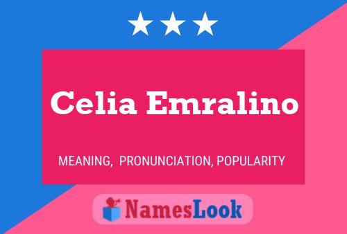 Celia Emralino Name Poster