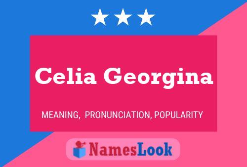 Celia Georgina Name Poster