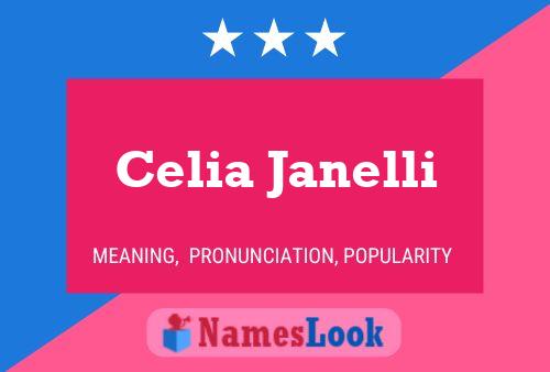 Celia Janelli Name Poster