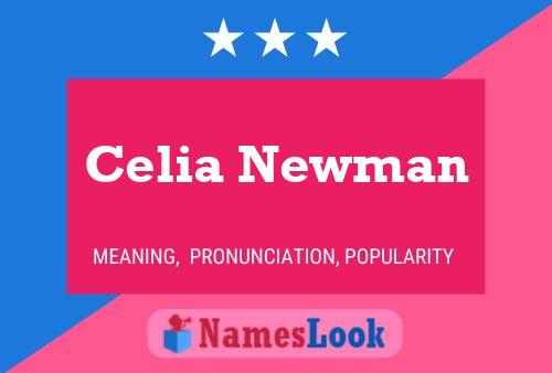 Celia Newman Name Poster