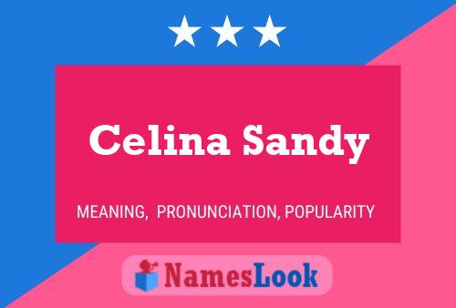 Celina Sandy Name Poster