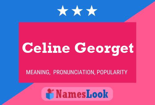 Celine Georget Name Poster