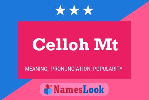 Celloh Mt Name Poster