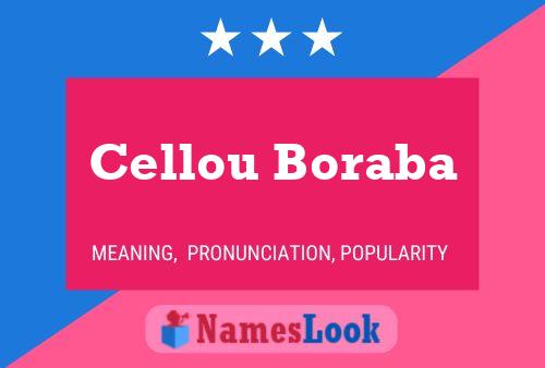 Cellou Boraba Name Poster